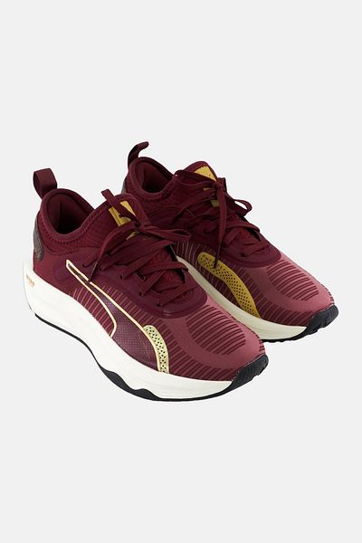 Puma Women Pwr Xx Nitro Deco Glam Lace Up Training Shoes, Maroon