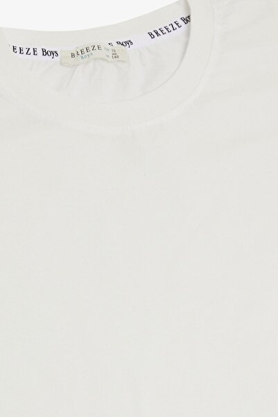 Breeze Boy's T-shirt Basic 4-14 Years, Ecru