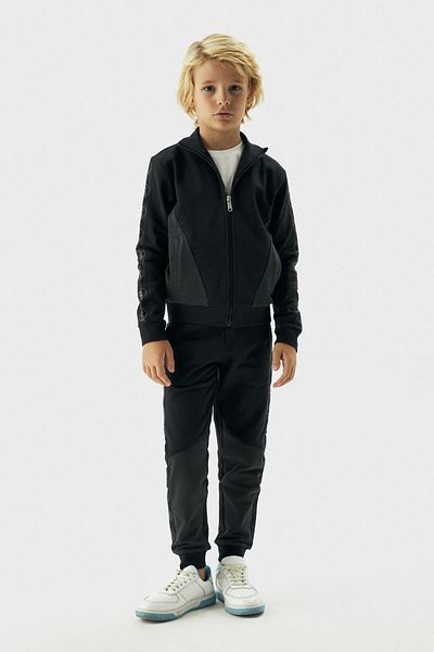 Bikkembergs Bg Store Boy's Black Tracksuit Top 23Fw0Bk1875