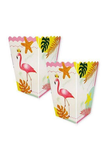 Parti Dükkanım Flamingo Corn Box (8 Pieces)