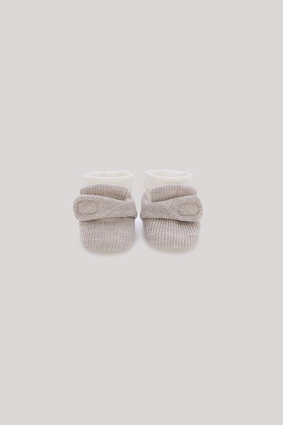 Layette Bg Store Baby Boy Ecru Booties
