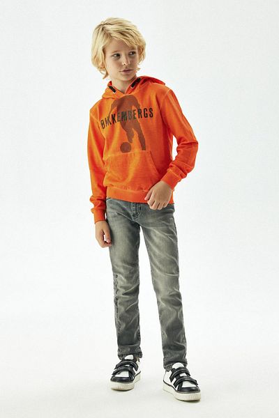 Bikkembergs Bg Store Boy's Orange Sweatshirt 23fw0bk1817