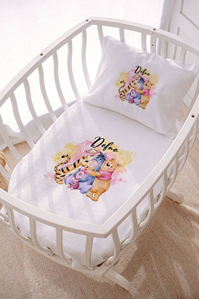 Lilabio İsme Özel 70x120 Park Yatak Ve Anne Yanı Pike Seti Winnie