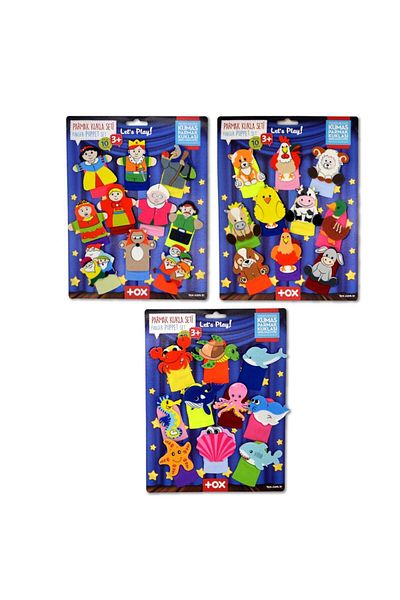 Ali The Stereo 3 Set - 30 Pieces Fairy Tale Heroes, Sea Creatures and Farm Animals Finger Puppet