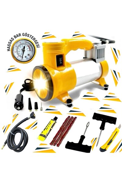 STANVOLT Oto Araç Lastik Şişirme Pompası Metal Gövde Kompresör 140 Psi  aydın...