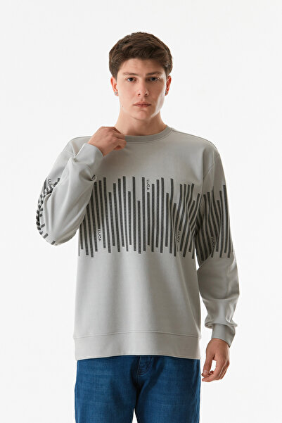 Fulla Moda Світшот з принтом на горловині