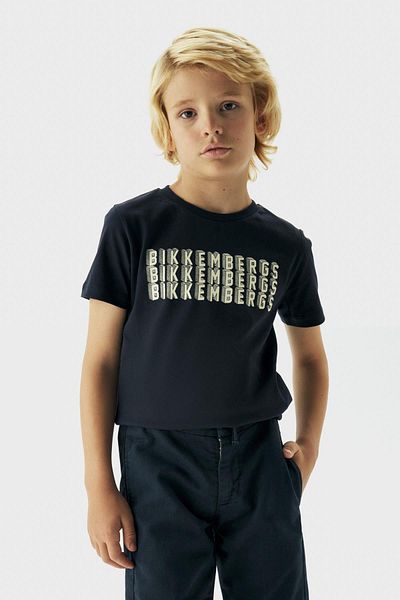 Bikkembergs Bg Store Boy's Navy Blue Pants 23Fw0Bk1930