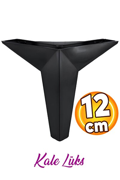 Badem10 Kale Mobilya Kanepe Koltuk Tv Ünitesi Ayağı 12 Cm Siyah Ayakları