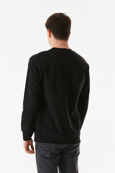 Fulla Moda Κείμενο ανάγλυφο φούτερ με λαιμόκοψη