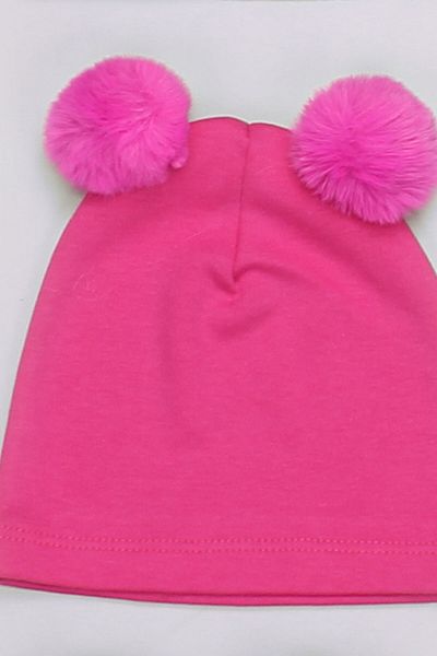 Peki Soft Cotton Combed Girl's Cap - Add 5, Pay 4, Newborn, Double Pompom, Beret 14016