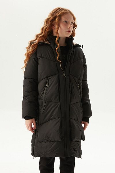 FRACOMINA Palton negru pentru fete BG Store 23FW0FM0678