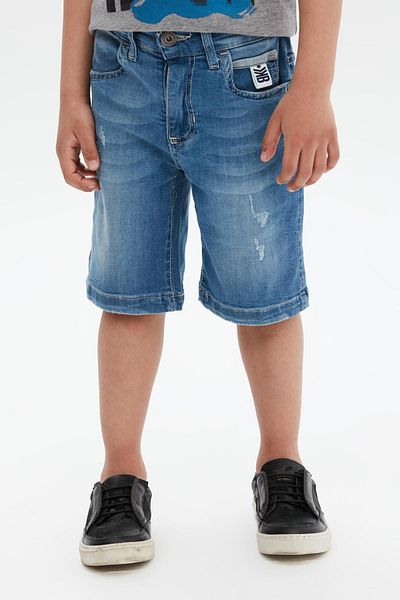 Bikkembergs Bg Store Pantaloni scurți de blugi pentru băieți 23ss0bk1461