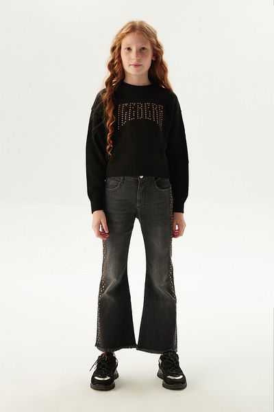 Iceberg Bg Store Girl's Black Pants
