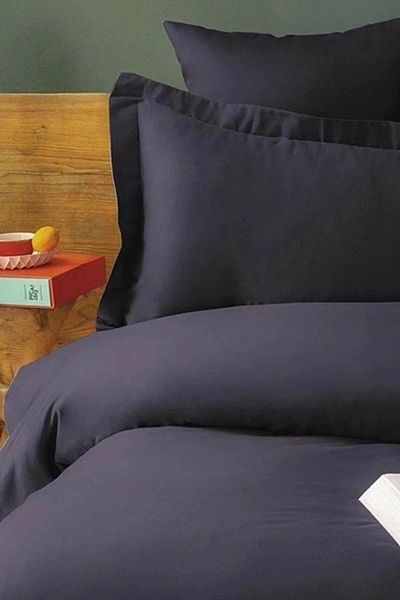 İssimo Home Комплект двойна завивка Simply Anthracite 200 Tc (80 WIRE) от памучен сатен