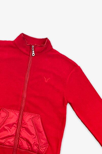 Nebbati Bg Store Unisex Red Fleece Ns22Fwn3724