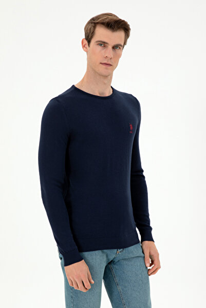 U.S. Polo Assn. سترة أساسية باللون الأزرق الداكن للرجال 50288880-VR033