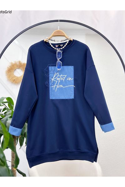YEDİLALE Jeans Embroidered Sweat