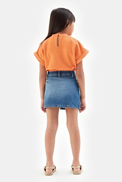 Tyess Bg Store Girl's Orange T-shirt 23ss0tj4523