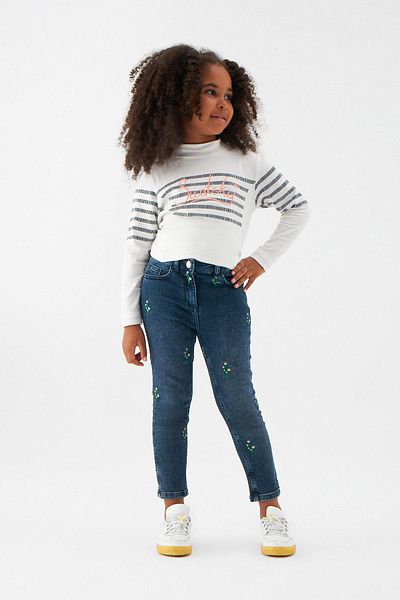 SWATSKY Bg Store Girl's Indigo Trousers 22Fw0Sw6207
