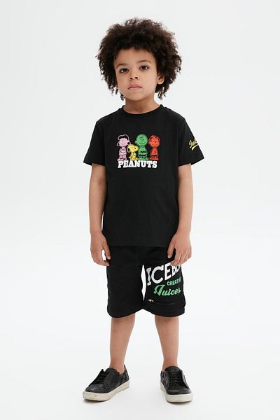 Iceberg Bg Store Boy's Black T-shirt 23ssıts3126