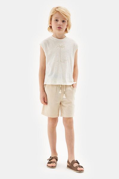 Nebbati Bg Store Boy Ecru Tshirt 23ss2nb3546