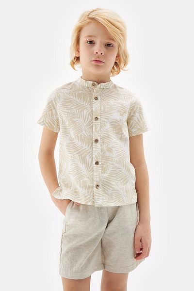 Nebbati Πουκάμισο Bg Store Boy Pattern 23ss2nb3613
