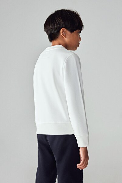 SWATSKY Bg Store Boy's White Sweatshirt 23Pfwsw1560