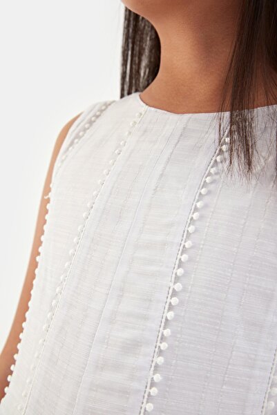 Tyess Bg Store Girl Ecru Jumpsuit 23ss2tj4807