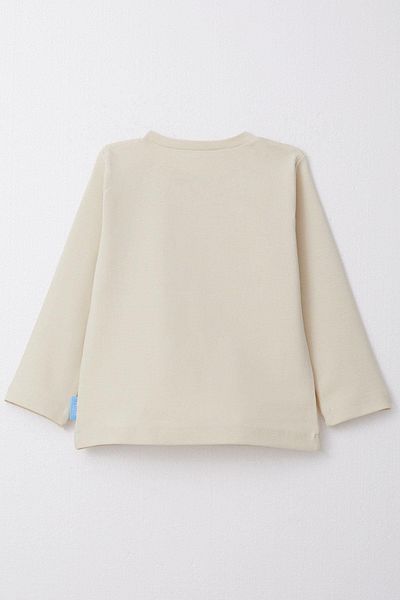 Breeze 1-4 Years Boy Cream Long Sleeve T-Shirt