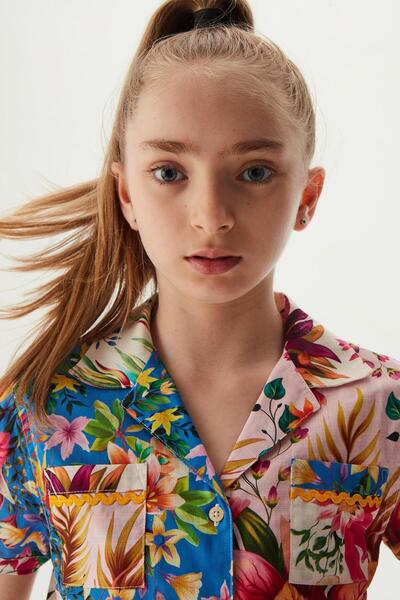 SWATSKY Πουκάμισο Bg Store με σχέδιο κορίτσι 23ss2sw6616