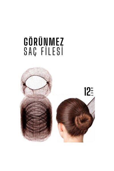 ModaCar 12 PIECES COFFEE Hair Net Invisible