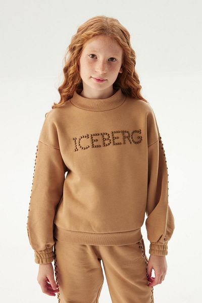 Iceberg Φούτερ Bg Store για κορίτσια ανοιχτό καφέ