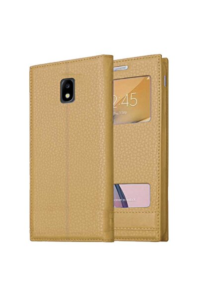Tekamo Samsung Galaxy J3 Pro Uyumlu Pencereli Kapaklı Magnum Kılıf