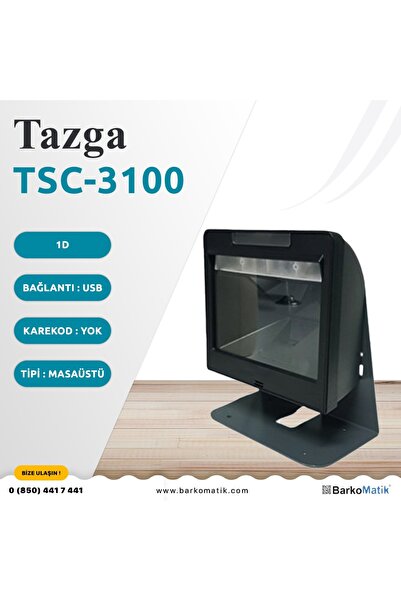 TAZGA TSC-3100 MASA TİPİ 1D IMAGER BARKOD OKUYUCU