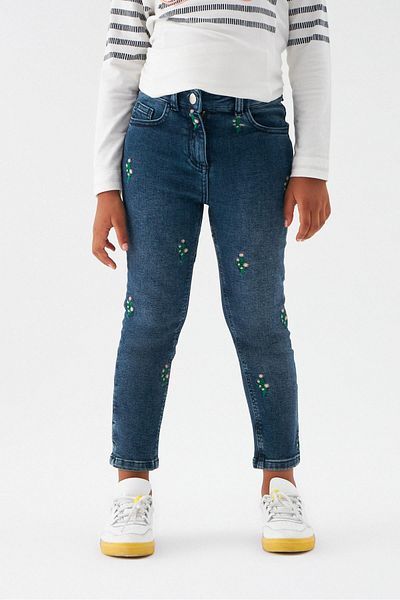 SWATSKY Bg Store Girl's Indigo Trousers 22Fw0Sw6207