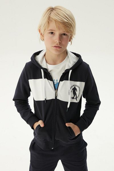 Bikkembergs BG Store Boy's Navy Blue Tracksuit Top