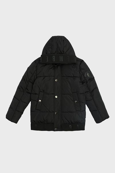 Bikkembergs Bg Store Boy's Black Coat 23Fw0Bk1966