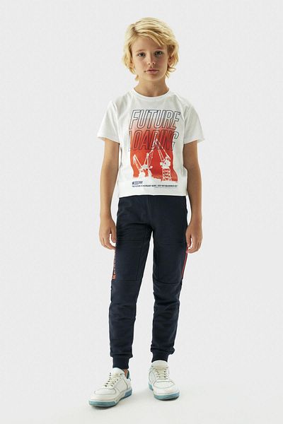 Bikkembergs Bg Store Boy's Navy Blue Sweatpants 23Fw0Bk1934