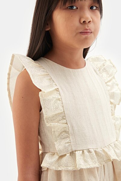 Tyess Bg Store Girls' Beige Jumpsuit 23Ss0Tj4803