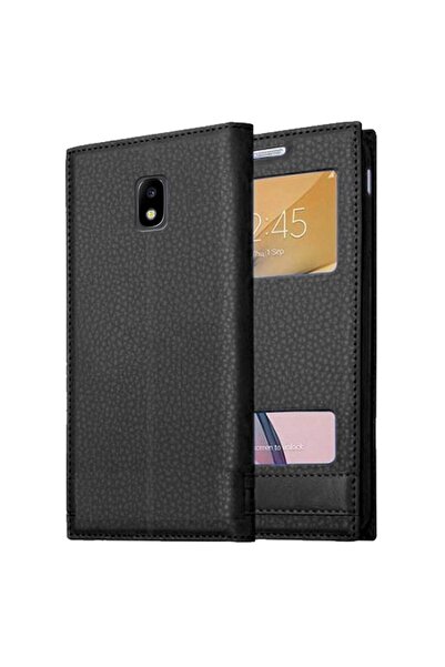 Tekamo Samsung Galaxy J3 Pro Uyumlu Pencereli Kapaklı Magnum Kılıf