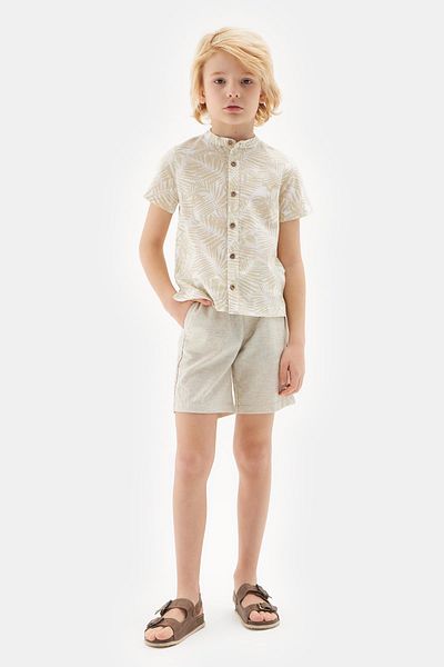 Nebbati Πουκάμισο Bg Store Boy Pattern 23ss2nb3613