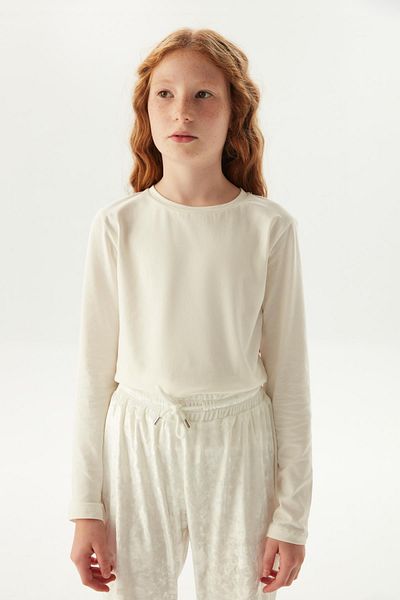 FRACOMINA Pantaloni albi pentru fete Bg Store 23fw0fm0683