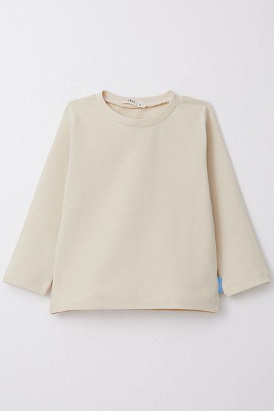 Breeze 1-4 Years Boy Cream Long Sleeve T-Shirt