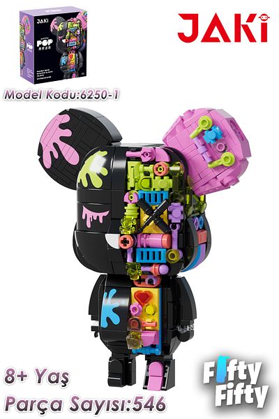Vagonlife Jaki Maker Pop Magnet Bear -Jk6250-1(546 Pieces) Toy Building Set