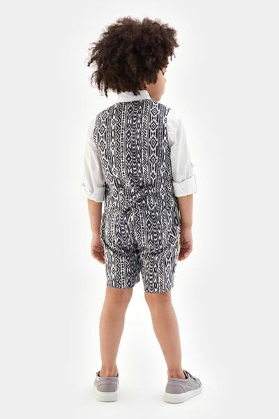Nebbati Bg Store Boy's Patterned Vest 23Ss1Nb3716