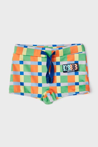 GB Baby Bg Store Baby Boy Patterned Swimsuit
