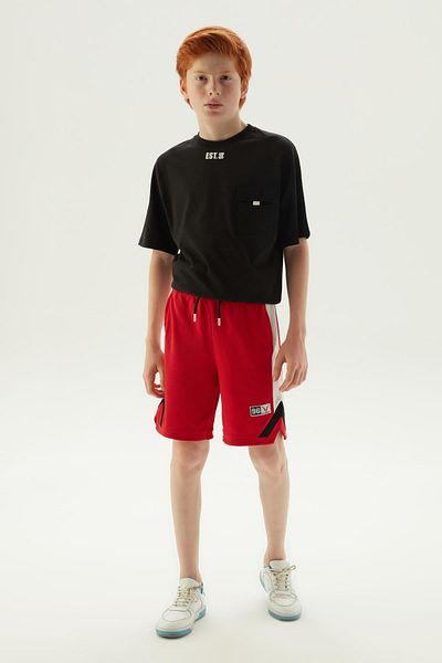 Nebbati BG Store Boys Red Shorts
