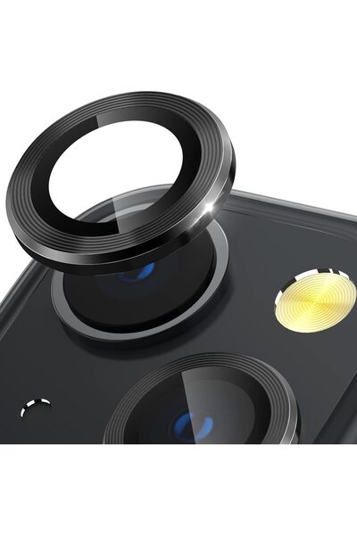 POWELL İphone 13 - 13mini Için Kamera Koruyucu Cam Lens Metal Çerçeveli Hd Gö...