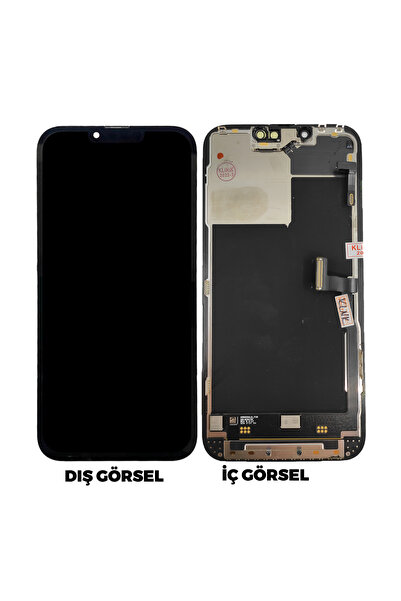 Teknonet İphone 13 Pro Uyumlu Lcd Dokunmatik Ekran Çıtalı - Siyah