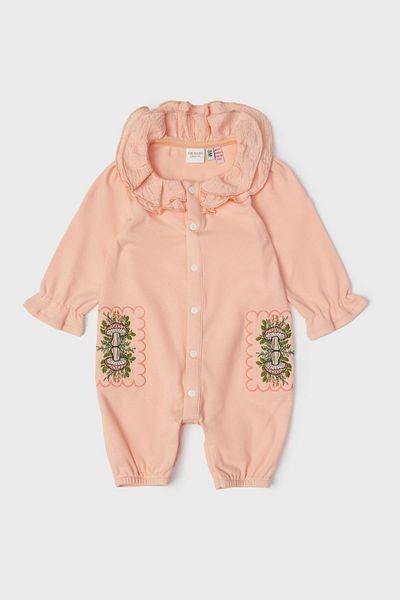 Layette BG Store Baby Girl Salmon Jumpsuit